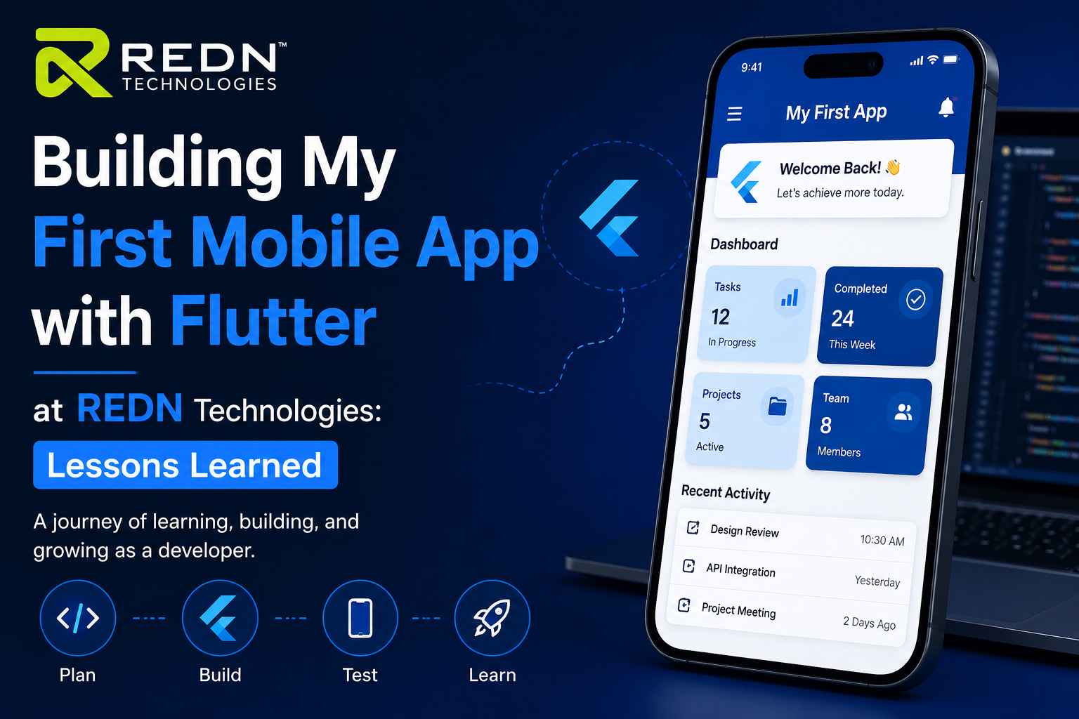 Mobile App Development - Building My First Mobile App Project with Flutter at REDN Technologies: Lessons Learned